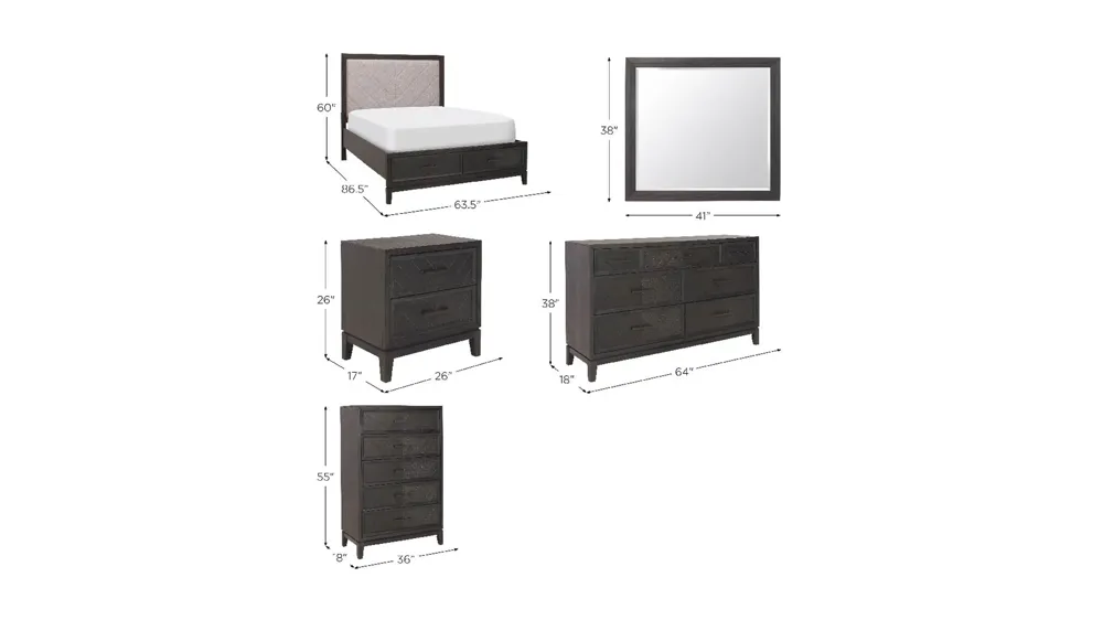 Bari Collection Dimensions