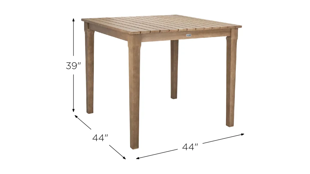 Eva Outdoor Patio Bar Table Dimensions