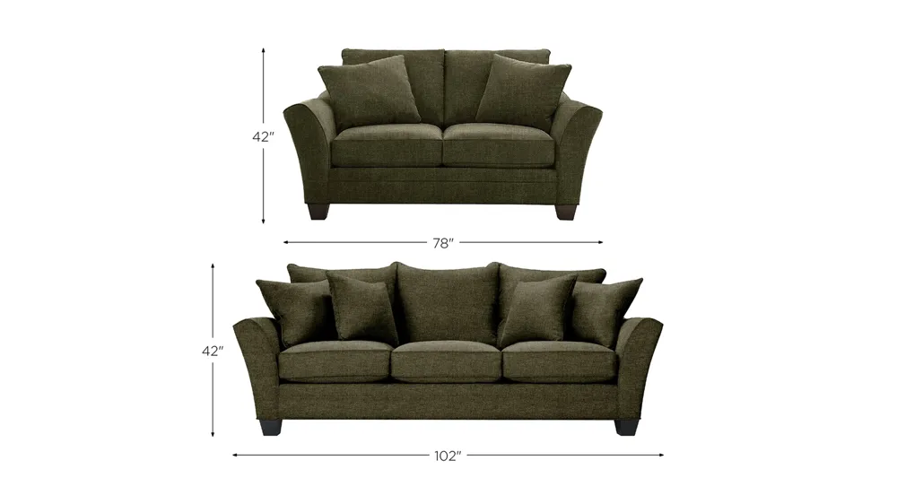 Briarwood Living Room Set Dimensions