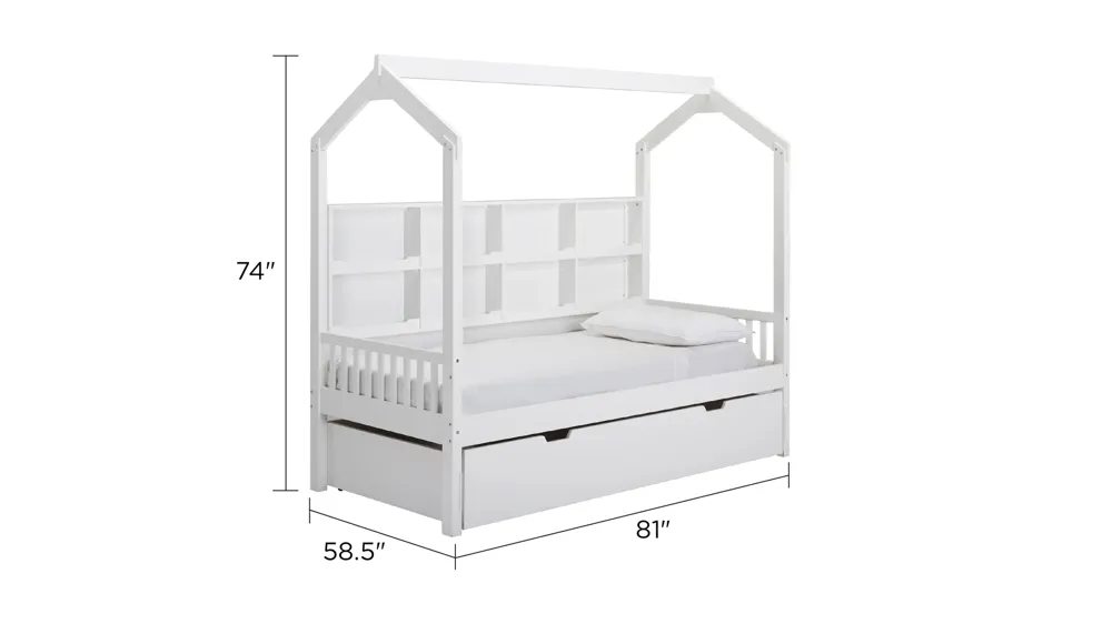 Skylar Treehouse Bed w/ Trundle Dimensions
