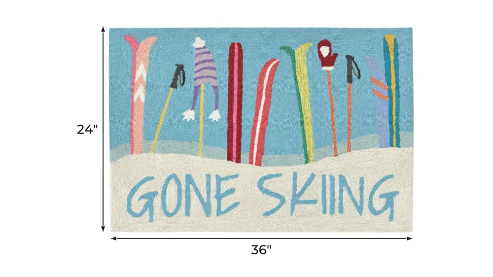Frontporch Gone Skiing Indoor/Outdoor Area Rug Dimensions