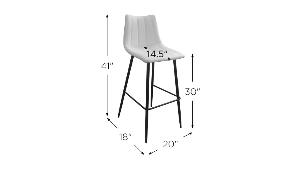 Alibi Barstools - Set of 2 Dimensions