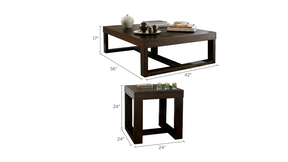 Tula 3pc Occasional Table Set Dimensions