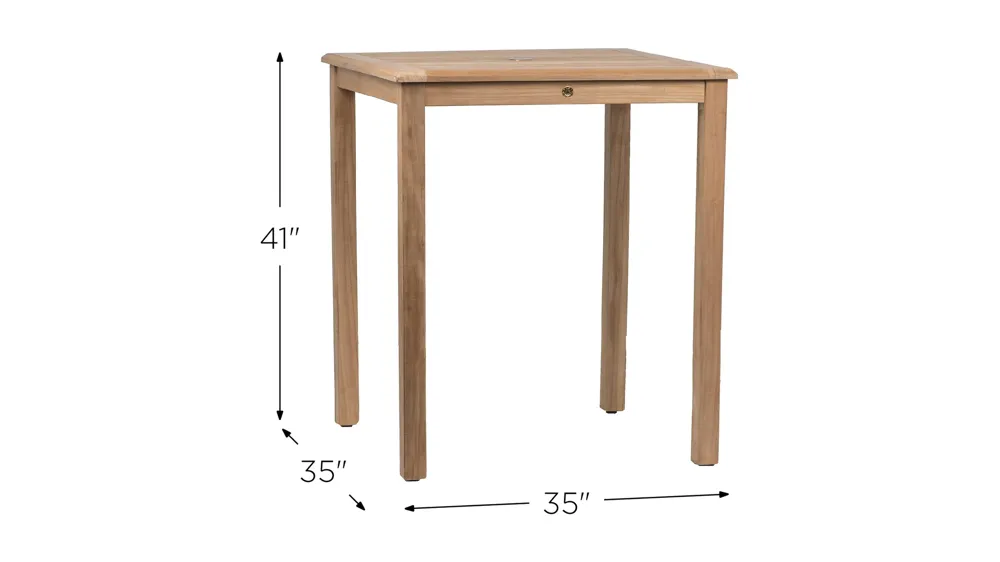 Byrd Outdoor Bar Table Dimensions