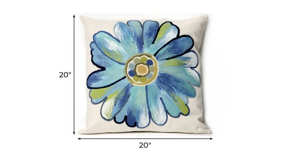 Liora Manne Visions III Daisy Pillow Dimensions