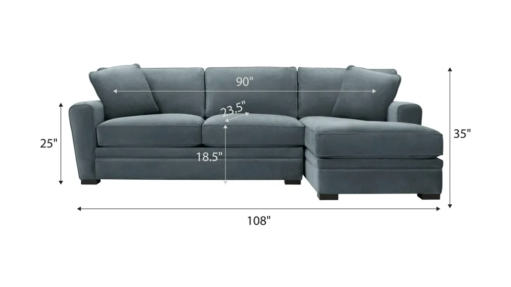 Artemis II 2-pc. Sectional Dimensions
