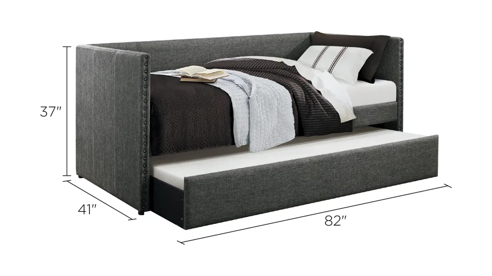 Tia Twin Daybed With Trundle Dimensions