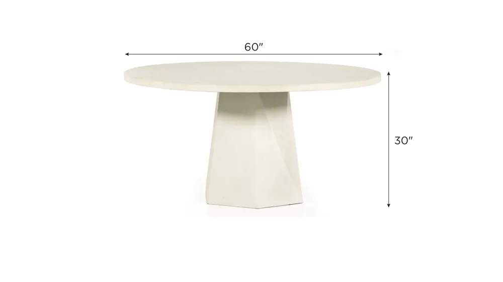Bowman Outdoor Dining Table Dimensions
