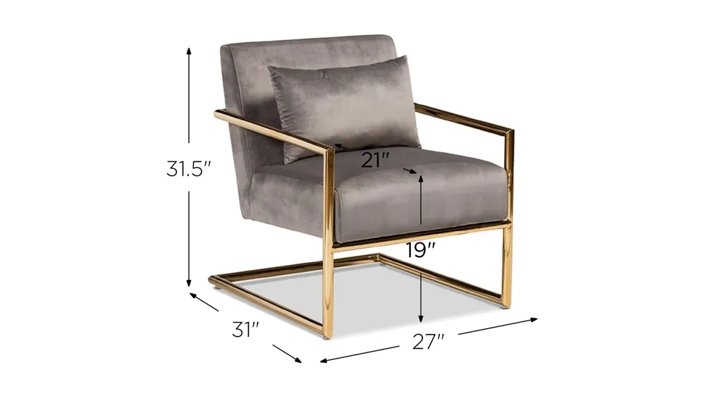 Mira Lounge Chair Dimensions