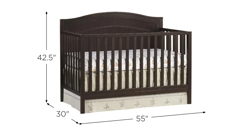 Nolan 4-in-1 Convertible Crib Dimensions