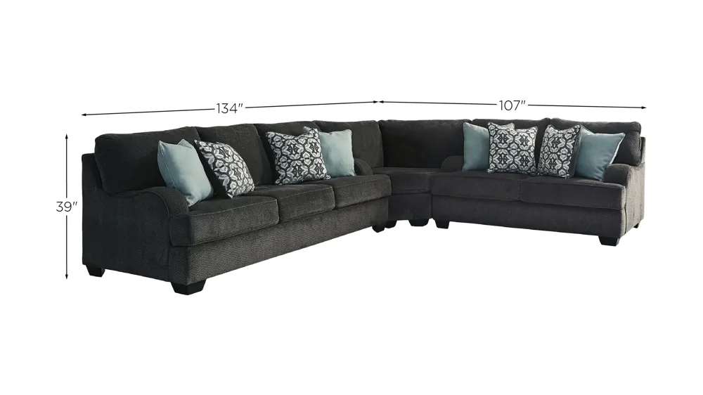 Charenton 3-Piece Sectional Dimensions