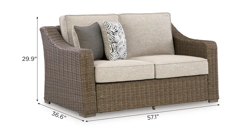 Laguna Heights Outdoor Loveseat Dimensions