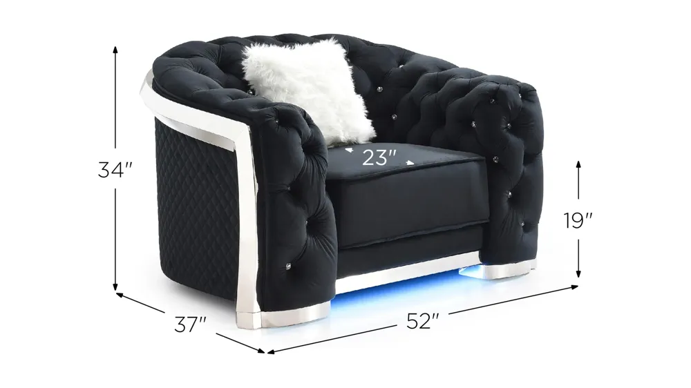 Sapphire Chair Dimensions