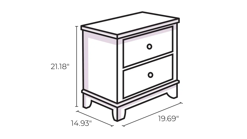 Calverson Nightstand Dimensions