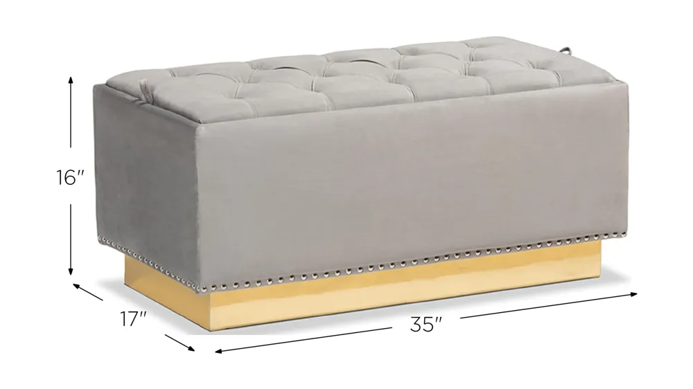 Powell Storage Ottoman Dimensions