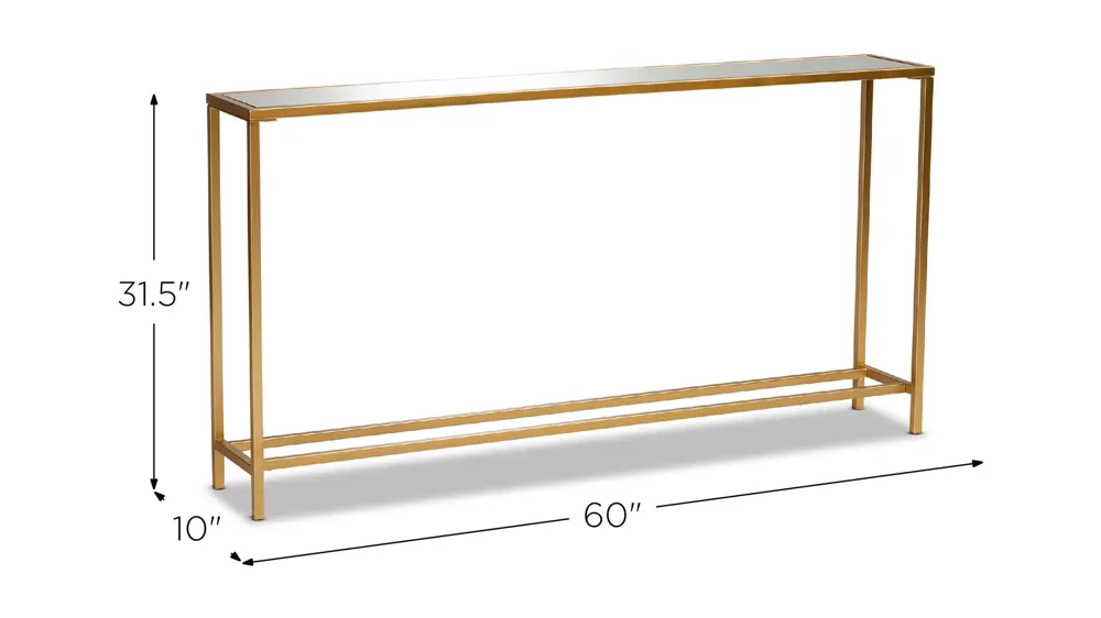 Alessa Console Table Dimensions