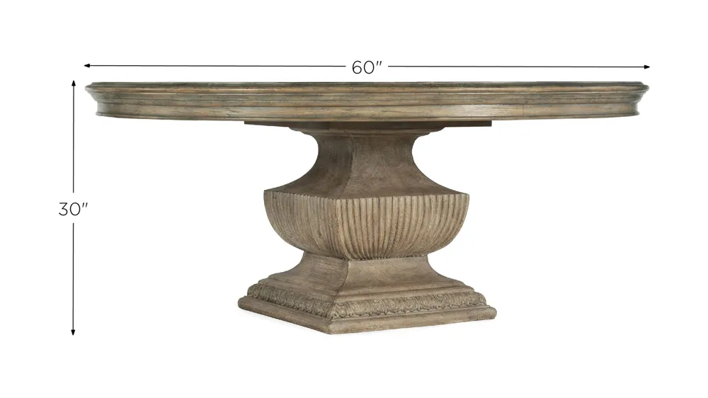 Castella 60in Round Dining Table Dimensions