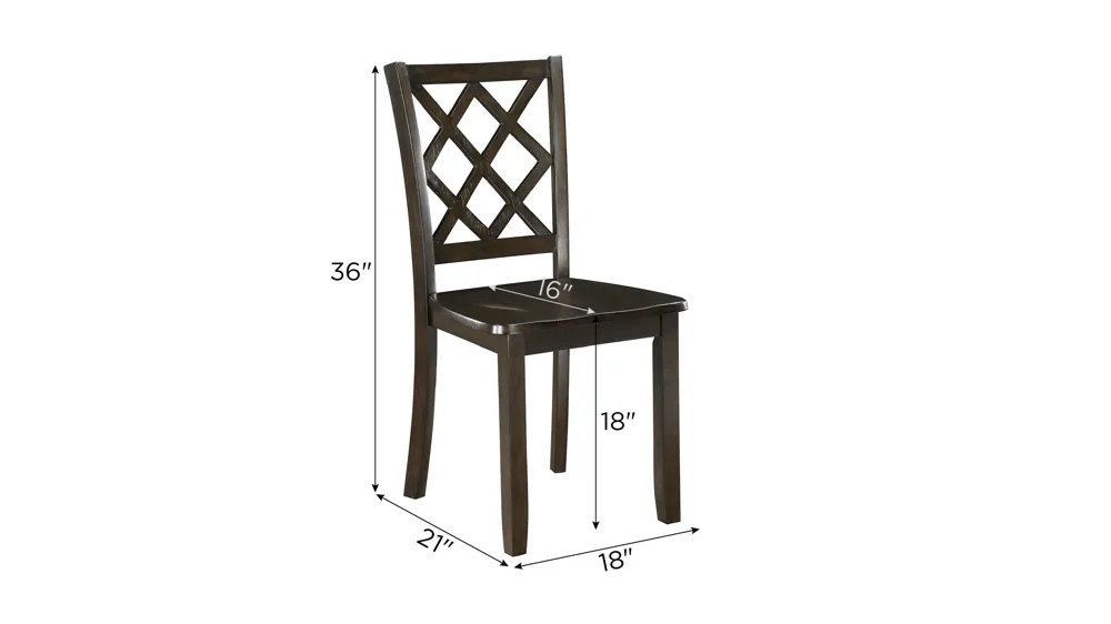 Trellis Dining Side Chair - Set of 2 Dimensions