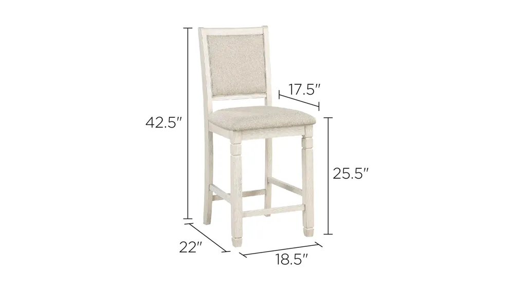 Arlana Counter-Height Stool (Set of 2) Dimensions