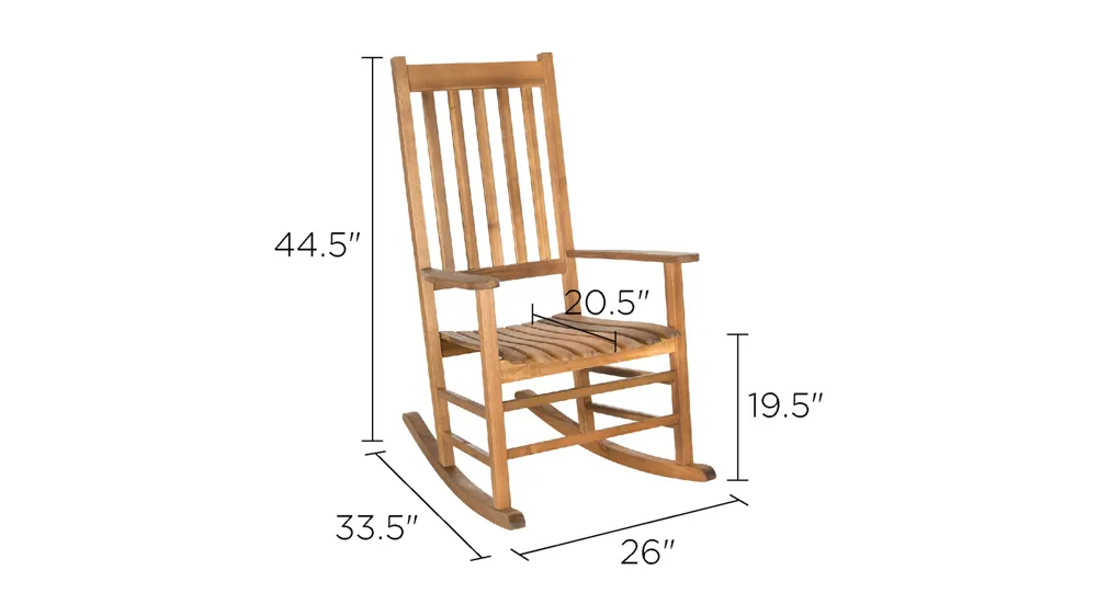 Shasta Outdoor Rocking Chair Dimensions