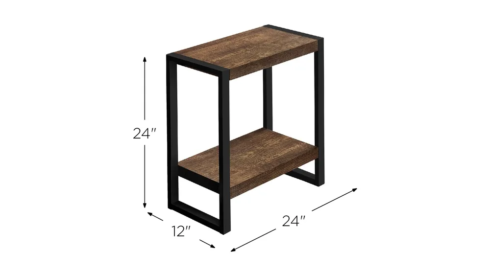 Jodie Two Tier End Table Dimensions