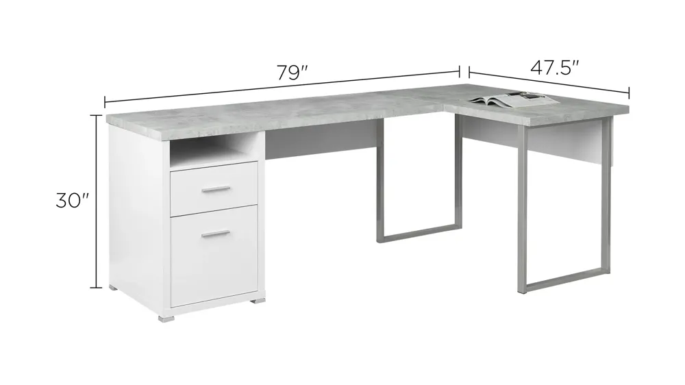 Jojo 80" Computer Desk Dimensions