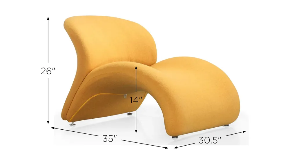 Rosebud Accent Chair (Set of 2) Dimensions