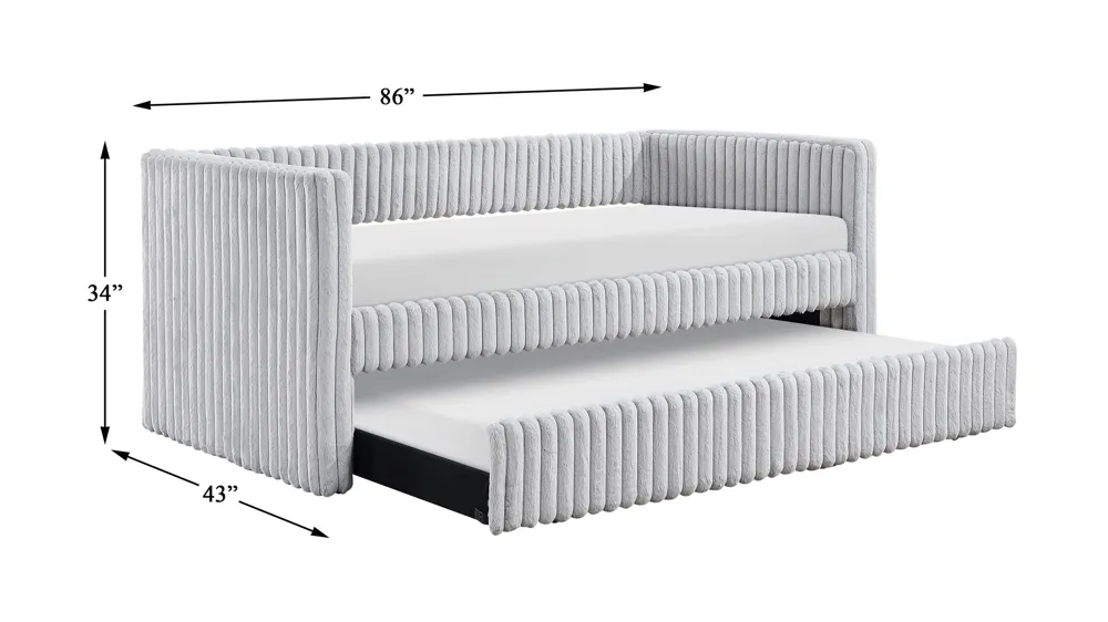 Woodwell Daybed w/ Trundle Dimensions