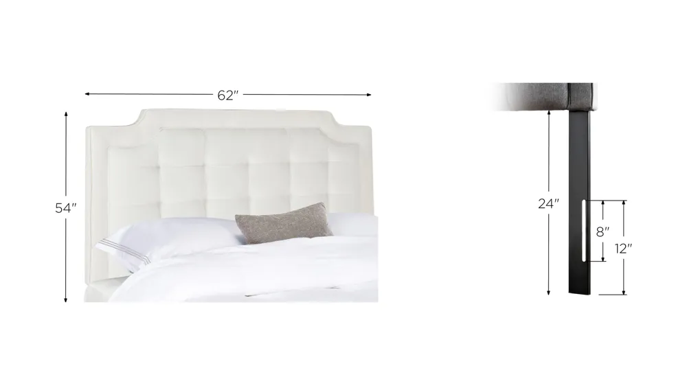 Sapphire  Upholstered Headboard Dimensions