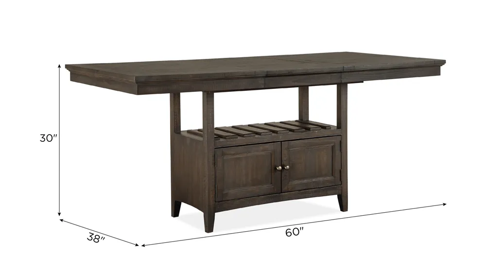 Westley Falls Counter Table Dimensions