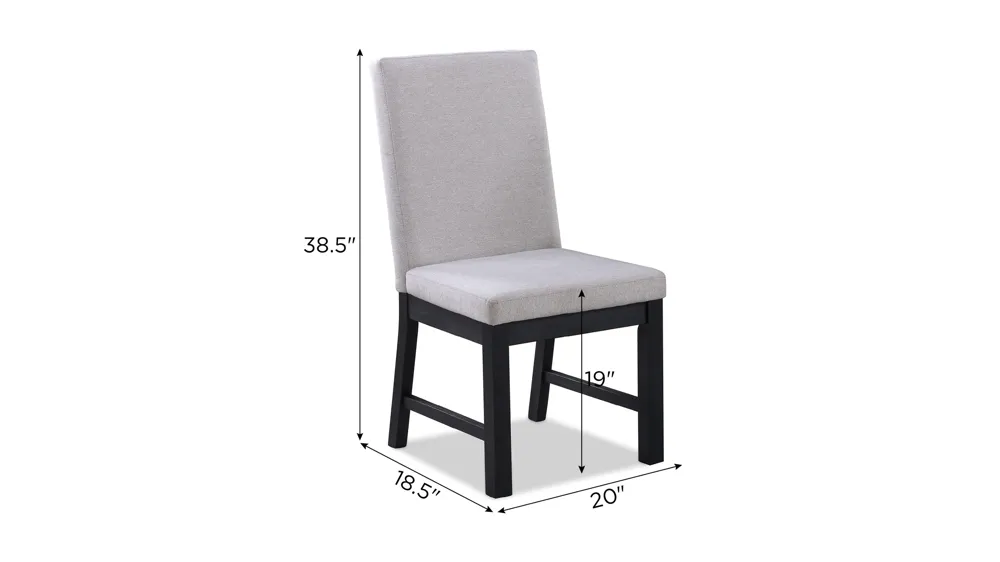 Pelham Side Chair- Set of 2 Dimensions