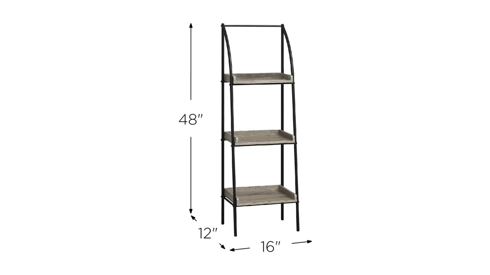 Monarch Tiered 48" Bookcase Dimensions