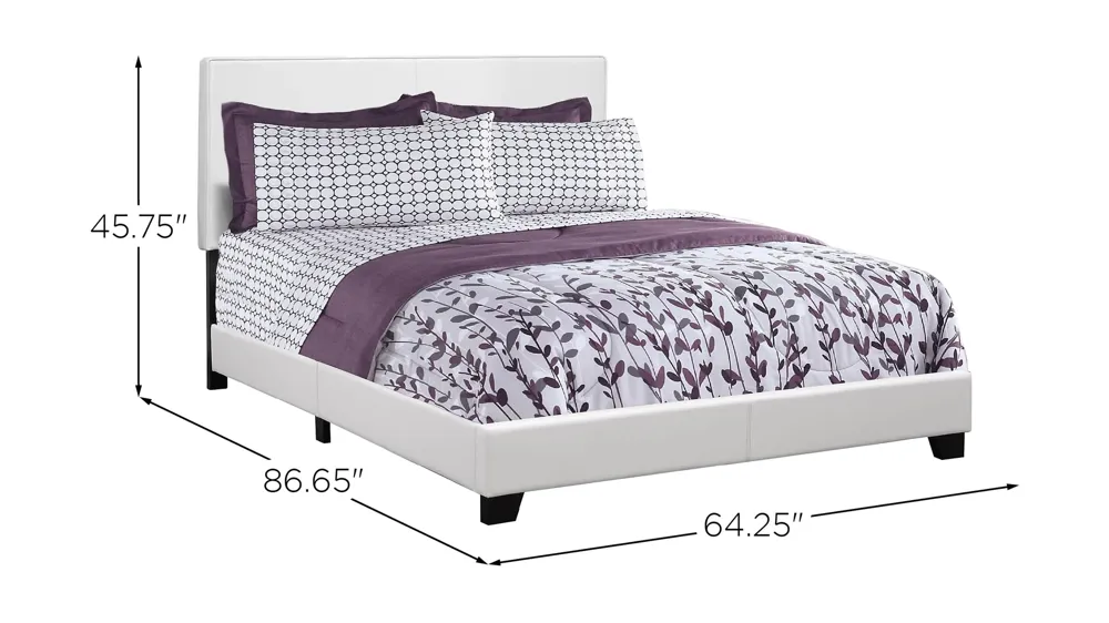 Monarch Specialties Queen Bed Dimensions