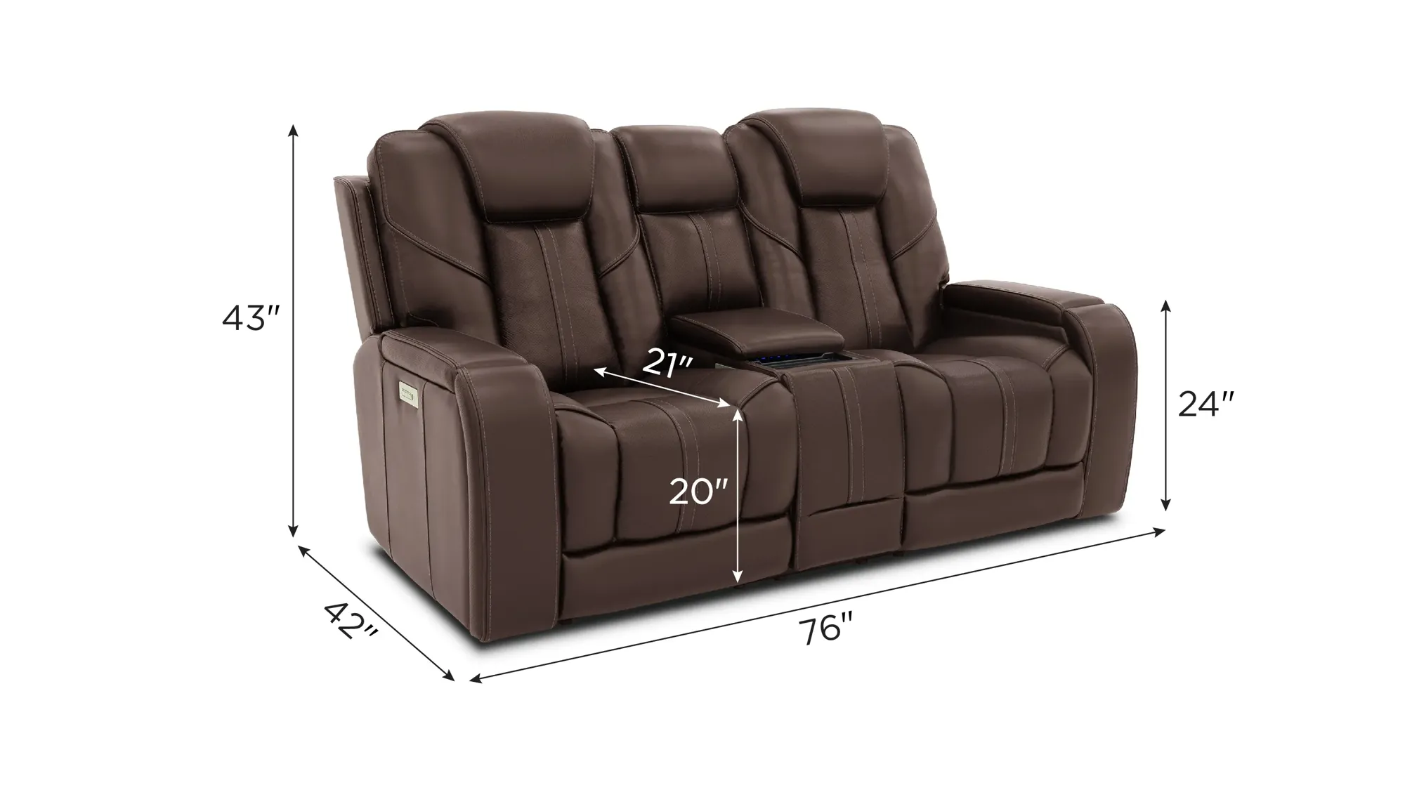 Starlight Zero Gravity Triple Power Loveseat w/ Immersive