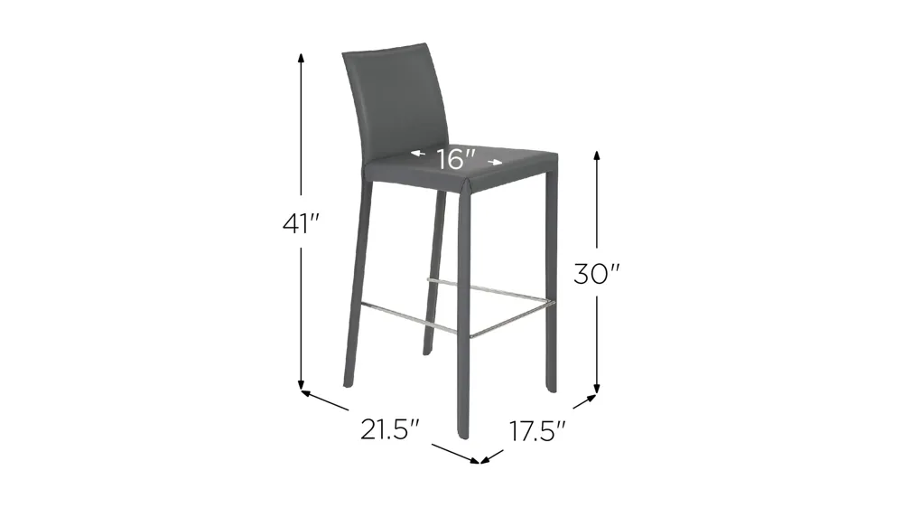 Hasina Bar Stool Dimensions