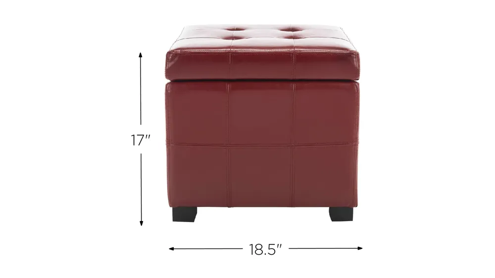Patrice Tufted Ottoman Dimensions