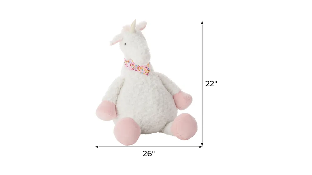 Mina Victory Unicorn Plush Animal Dimensions