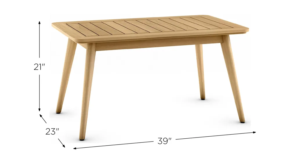 Rhodes Outdoor Coffee Table Dimensions
