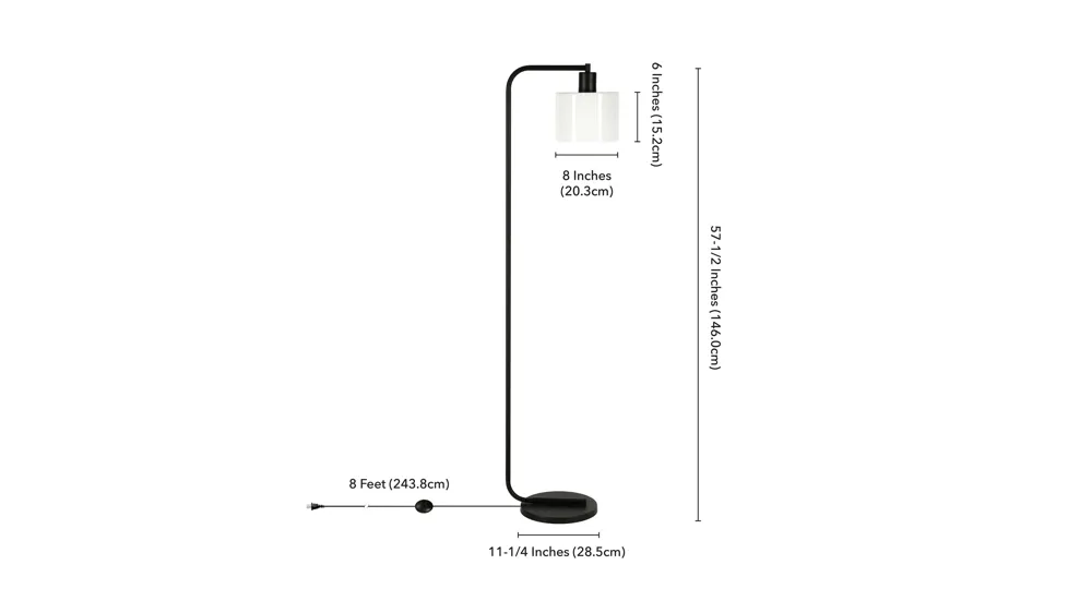 Bjoern Floor Lamp Dimensions