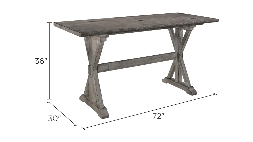Trouvaille Counter Height Dining Table Dimensions