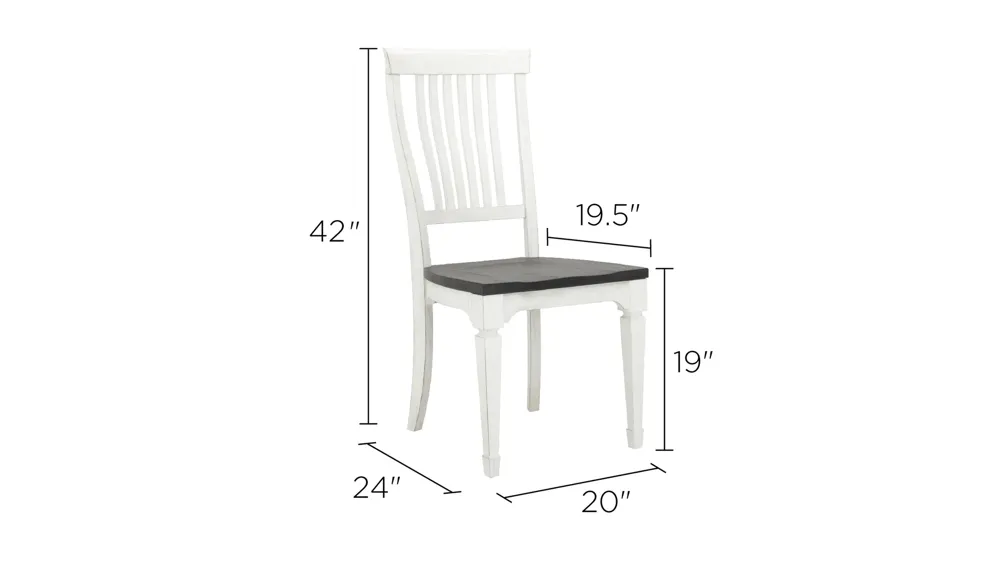 Shelby Side Chair Dimensions
