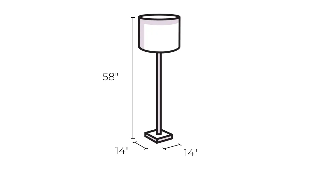 Joshua Floor Lamp Dimensions
