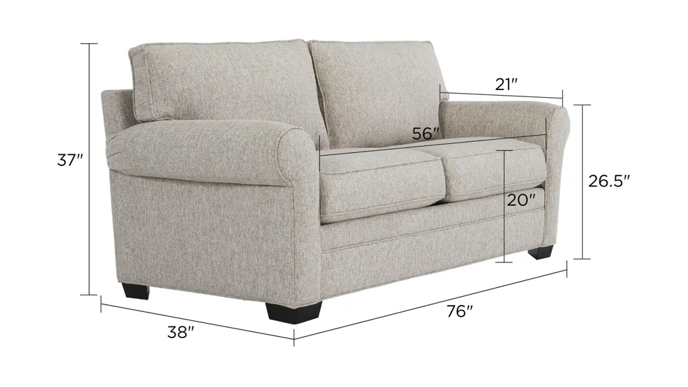 Wellsley Loveseat Dimensions