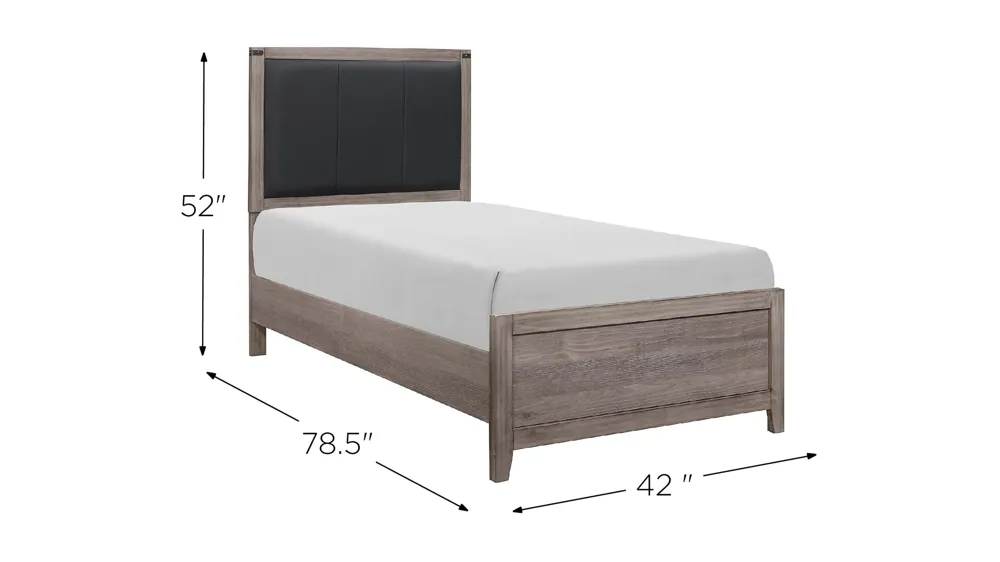 Piper Upholstered Bed Dimensions