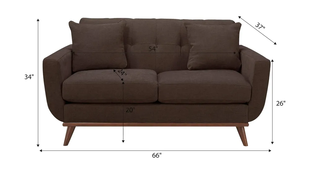 Milo Loveseat Dimensions