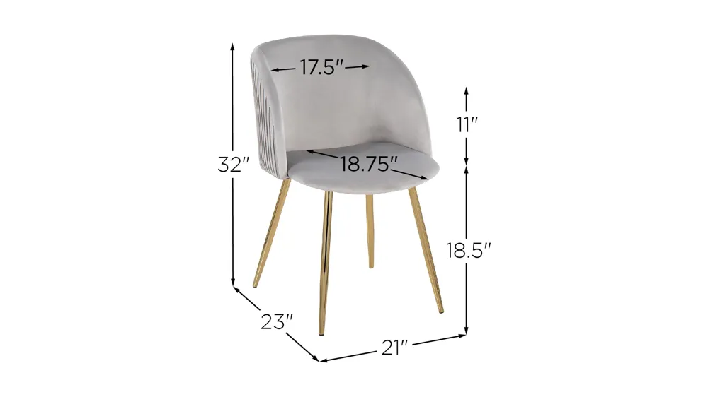 Fran Chairs - Set of 2 Dimensions