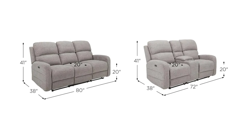Everitt Living Room Set Dimensions