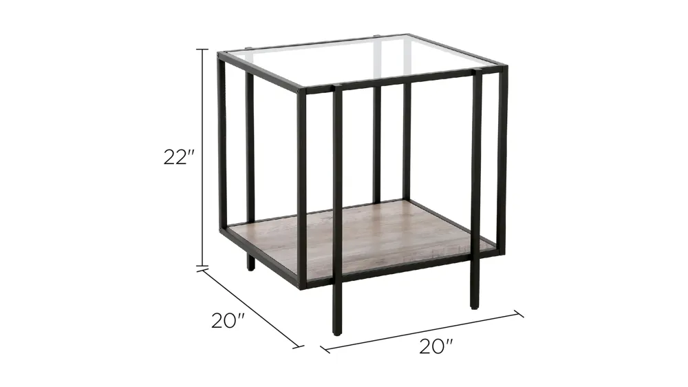 Fable Square End Table Dimensions