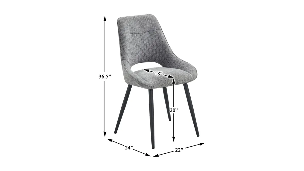 Hutchinson Dining Side Chair - Set of 2 Dimensions