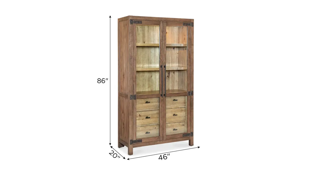 Vineyard Row Display Cabinet Dimensions